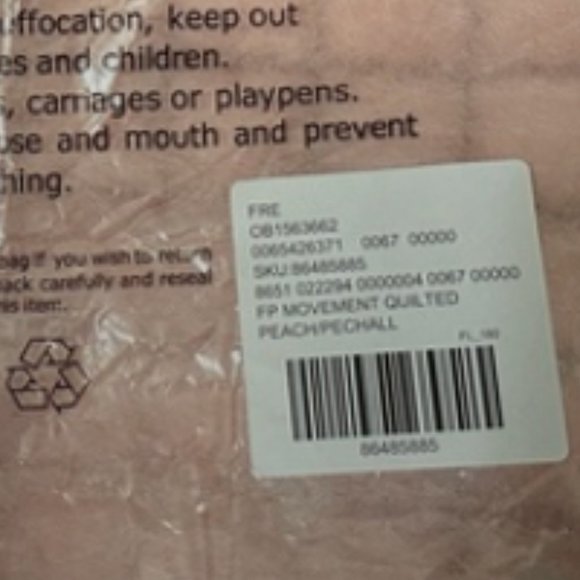 Free People Quilted Carryall Pink Ballet Slipper - FACTORY SEALED - Picture 7 of 11